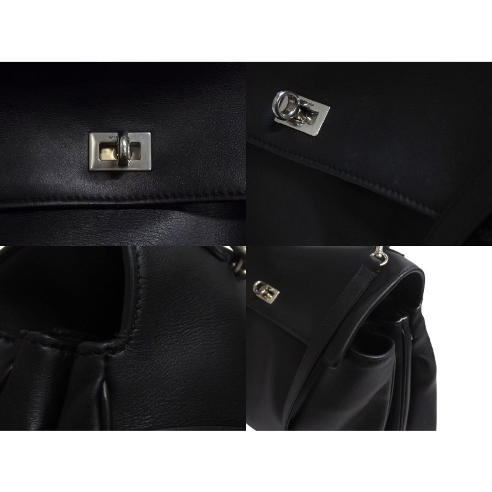 BALENCIAGA Rodeo Leather Shoulder Bag Black - Picture 4 of 10